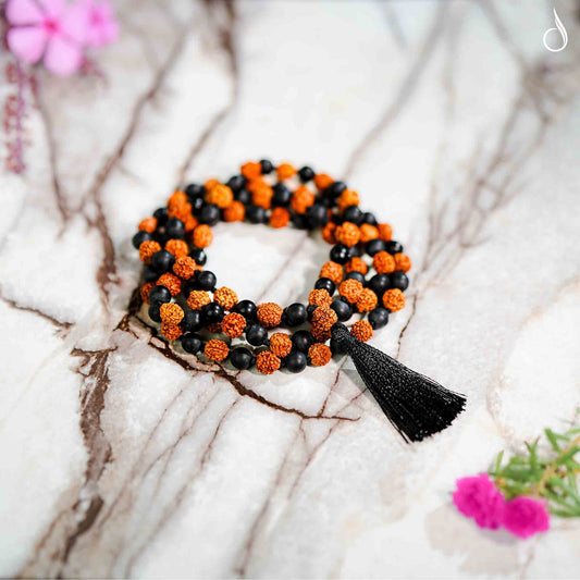Karungali Rudraksha mala 108 + 1 beads - Shivashakti